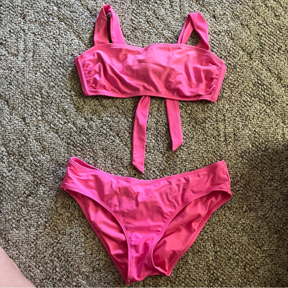Pink bikini set, size Large